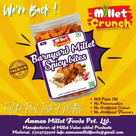 Barnyard Millet Spicy Bites - 250 Gms